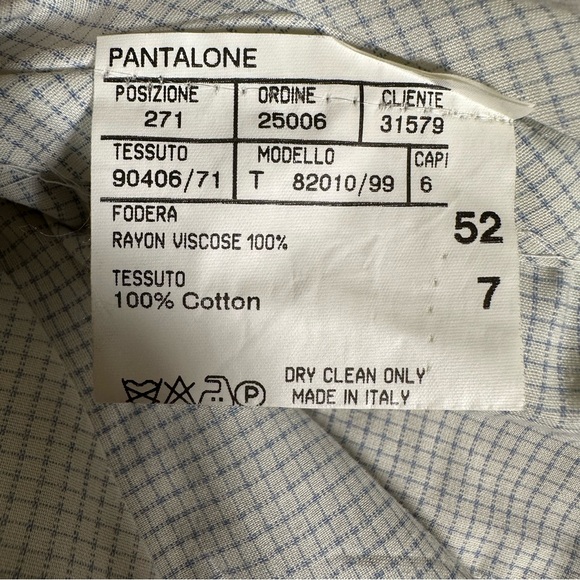 Canali Sport Men Casual Pants Flat Front 100% Cotton Made in Italy Beige Sz 52 7 - Picture 9 of 13